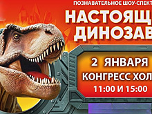 В Челябинске 2 января состоится детское новогоднее шоу «Настоящие динозавры»