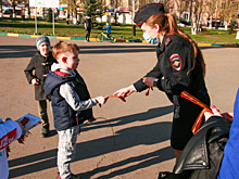 Участковые Приморского края присоединились к Всероссийской акции «Георгиевская ленточка»