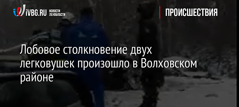 Лобовое столкновение двух легковушек произошло в Волховском районе