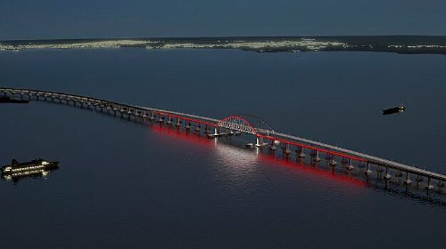 Cтроящийся мост в Крым сфотографировали с МКС