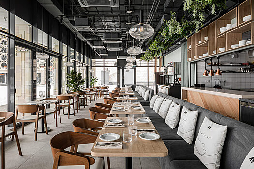 Открытие городского кафе «Лу» в Лужниках