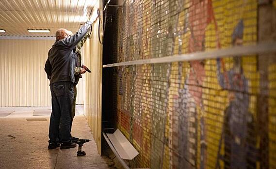 В Курске мозаику времен СССР восстановят после капремонта перехода