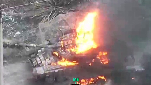 В Харьковской области уничтожили танк Т-64 ВСУ