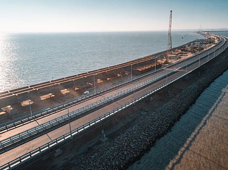 Опубликован панорамный вид на Крымский мост