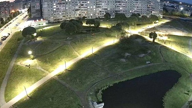 Освещение смонтировали во Фрязиновском парке в Вологде