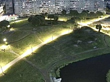 Освещение смонтировали во Фрязиновском парке в Вологде