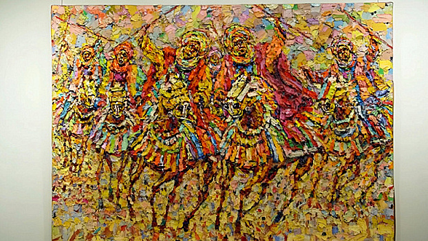 Нигерийский художник Бен Ибебе представил свои работы в России