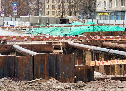 В Петербурге начали строить подземные переходы на Московско-Дунайской развязке