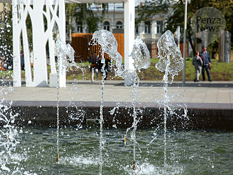 В центре Пензы запустили фонтан
