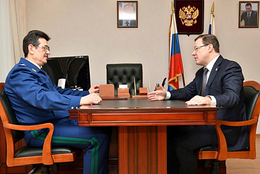 Дмитрий Азаров провел встречу с заместителем генерального прокурора РФ Сергеем Зайцевым