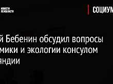 Сергей Бебенин обсудил вопросы экономики и экологии консулом Финляндии