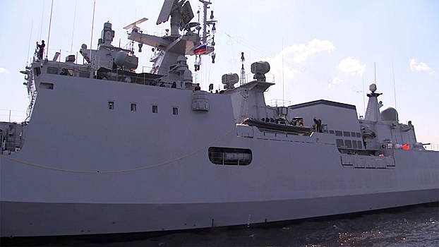 В Петербурге показали вооружение индийского фрегата «Тамал», сделанного в РФ