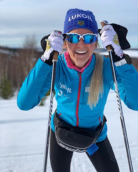 Избранница российского чемпиона Анна Жеребятьева также занимается лыжными гонками и входит в сборную страны