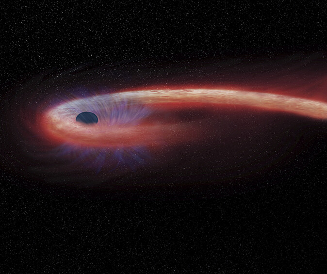 Астрономы обнаружили в созвездии Девы необычную черную дыру, которая уже более 11 лет поглощает рекордные количества материи
