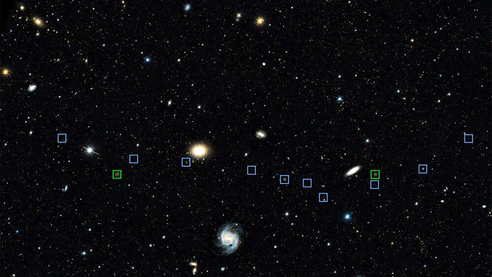 Космический выстрел выстроил карликовые галактики в необычную линию