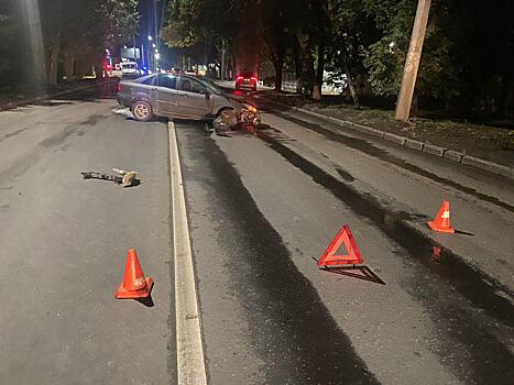 Пьяный водитель пострадал в ночном ДТП в Ростове