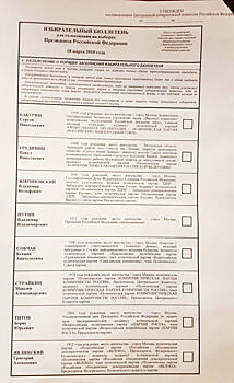 ЦИК показал бюллетени для выборов