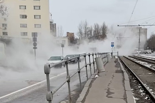 В Москве улицу затопило кипятком