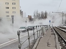 В Москве улицу затопило кипятком