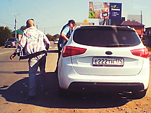 Водитель дал отпор хаму на Kia с "травматом"