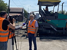 В Грозном по нацпроекту ремонтируют улицу Авторханова