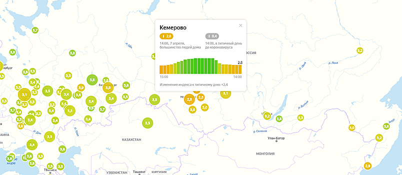 Кемерово стал лидером антирейтинга российских городов по уровню самоизоляции