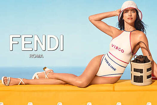 Ирина Шейк снялась в рекламе пляжной одежды дома моды Fendi