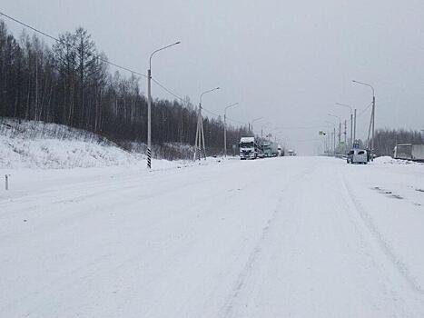 На трассе Чита - Хабаровск возобновили движение большегрузов