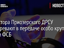 Директора Приозерского ДРСУ подозревают в передаче особо крупной взятки ФСБ