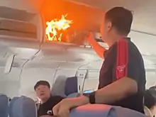 На борту самолета Air China загорелся пауэрбанк