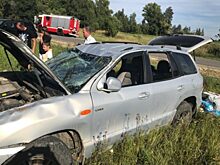 Под Мценском районе «Хендай» вылетел