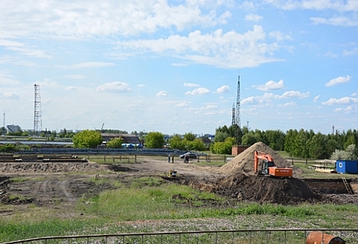 На очистных сооружениях канализации «Росводоканал Омск» идёт строительство новых объектов