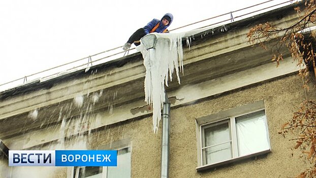 Битва с сосульками продолжается. В Воронеже внедрят новый способ борьбы с наледью