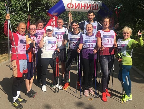 Спортсмены из Михайлово-Ярцевского стали призерами на соревнованиях по северной ходьбе