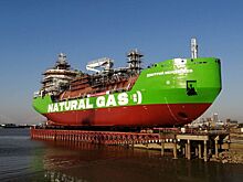 СПГ-бункеровщик «Газпром нефти» спущен на воду