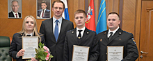 Дмитрий Волков наградил красногорских сотрудников следственных органов в честь праздника