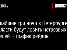 В ближайшие три ночи в Петербурге и Ленобласти будут ловить нетрезвых водителей – график рейдов