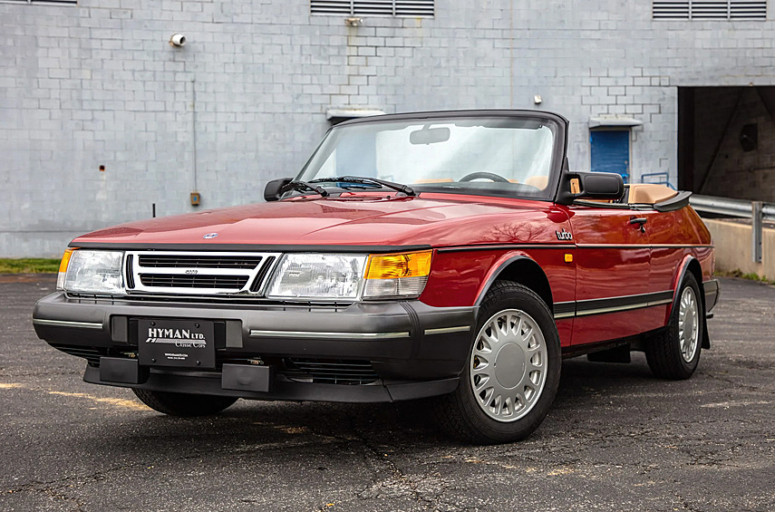 Saab 900 Turbo Convertible. Кабриолет 1987 года купили за 145 тысяч долларов. Столь высокая цена объясняется не только пробегом в 396 километров, но и сентиментальностью покупателя.