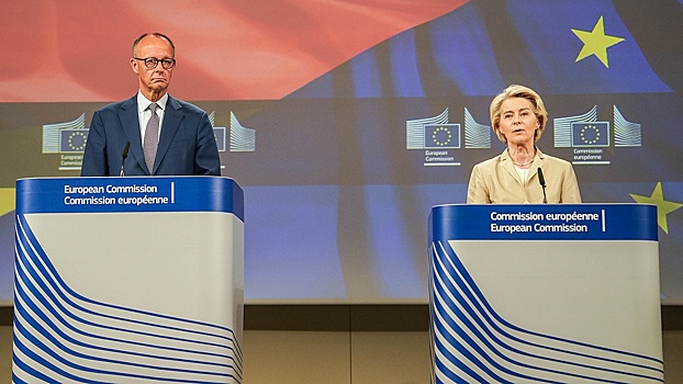 СМИ: фон дер Ляйен обсудила с Мерцем санкции против «Северного потока-2»