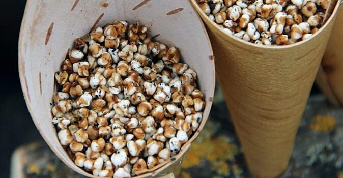 Домашний попкорн из гречки