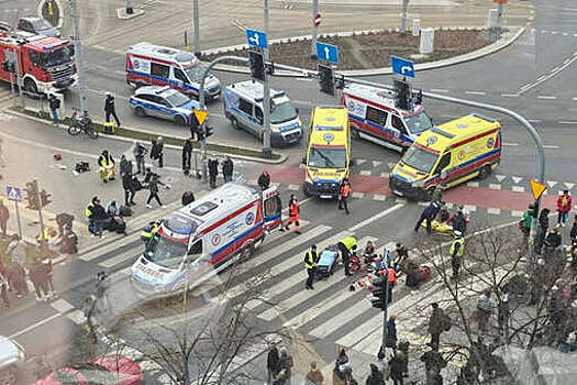 Полиция: наезд на пешеходов в польском Щецине не квалифицируется как теракт