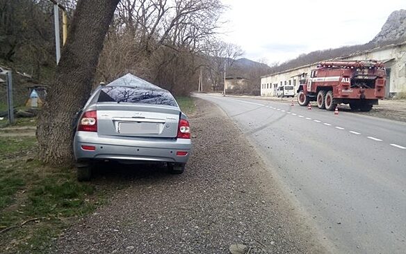 В Краснокаменке «Лада» врезалась в дерево