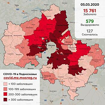 822 новых случая коронавируса выявлено за сутки в Подмосковье