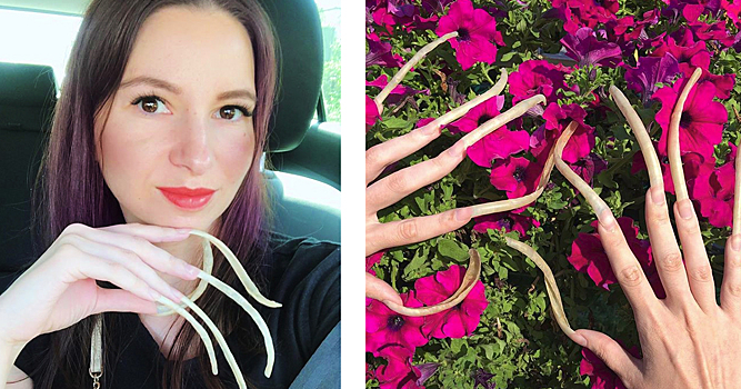 Ногти неземной красоты: женщина на спор отращивала ногти 4 года