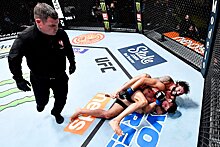 UFC Vegas 44: Клэй Гуида вырвал волевую победу над Леонарду Сантосом во втором раунде удушающим приёмом. Видео