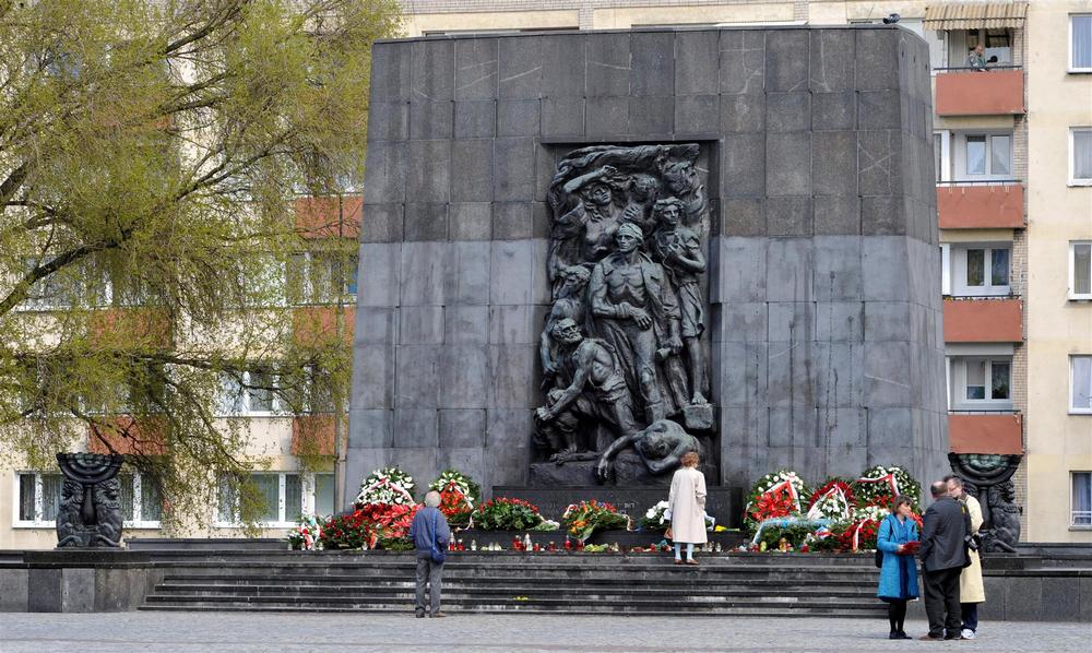Памятник Героям гетто, Варшава, Польша, Европа