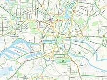 Центр Калининграда днём в четверг встал в километровых пробках