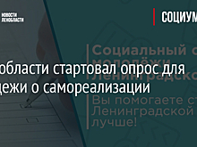 В Ленобласти стартовал опрос для молодежи о самореализации