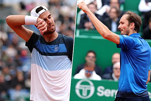 Монте-Карло 2025, сетки, результаты, расписание, где смотреть, Даниил Медведев обыграл Карена Хачанова в первом круге