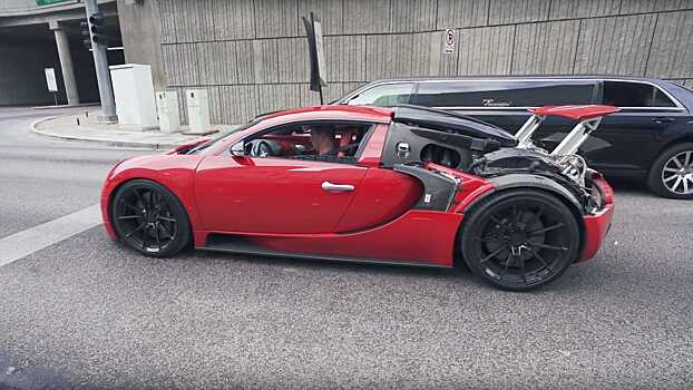 Видео: Bugatti Veyron проверили на динамометрическом стенде в Лас-Вегасе
